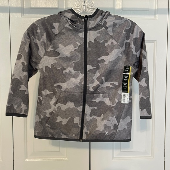 Version Kids Grey Camp Hoodie six 4/5 XXS with‎ pockets - Picture 1 of 7